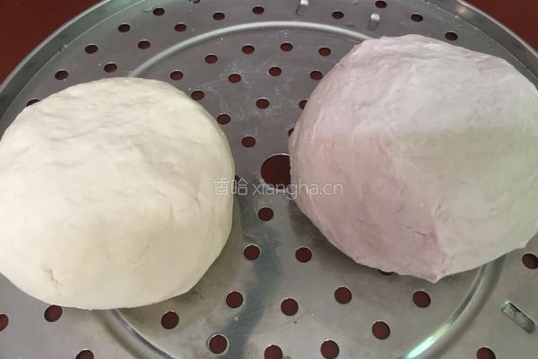 紫薯双拼牛腩包的做法图解10