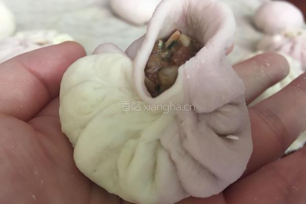 紫薯双拼牛腩包的做法图解17