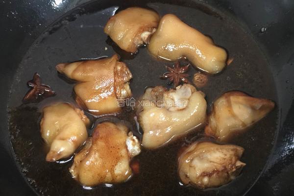红烧黄豆猪蹄的做法图解7