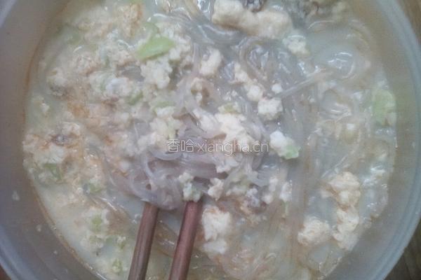 粉丝蛋花浇蒜蓉的做法图解5