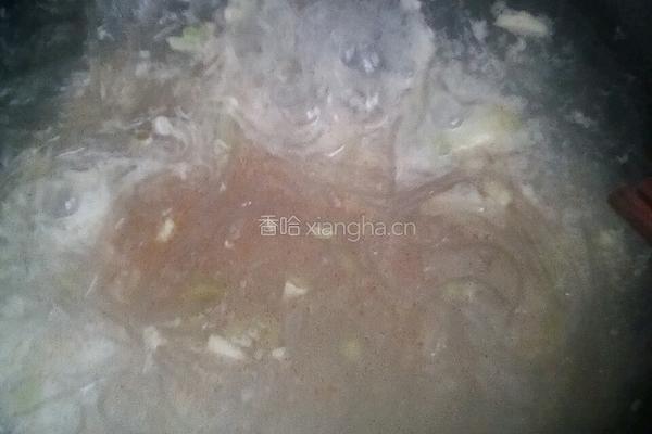 粉丝蛋花浇蒜蓉的做法图解3