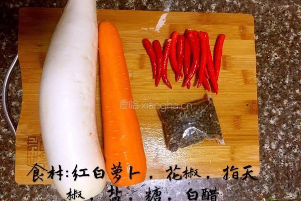爽口萝卜条的做法图解1