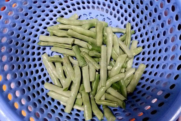 芽菜四季豆的做法图解1