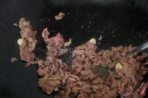 青椒腐竹炒牛肉的做法图解7