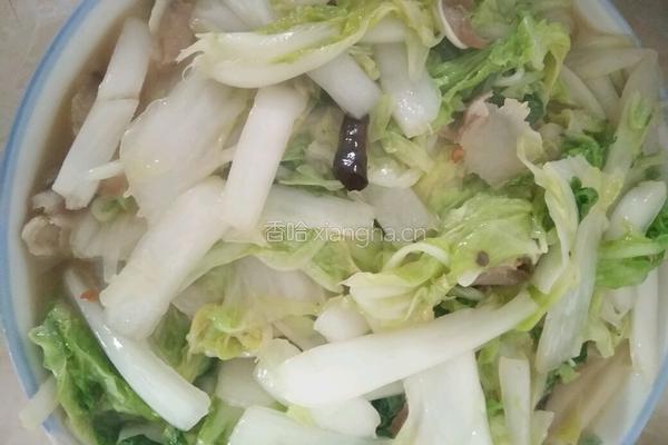 炒小白菜的做法图解5