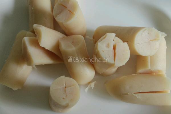 椰油煎泥肠的做法图解2