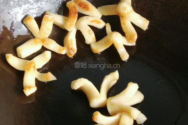 椰油煎泥肠的做法图解4