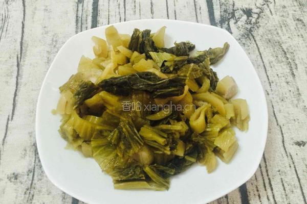 潮州酸菜炒五花肉的做法图解1