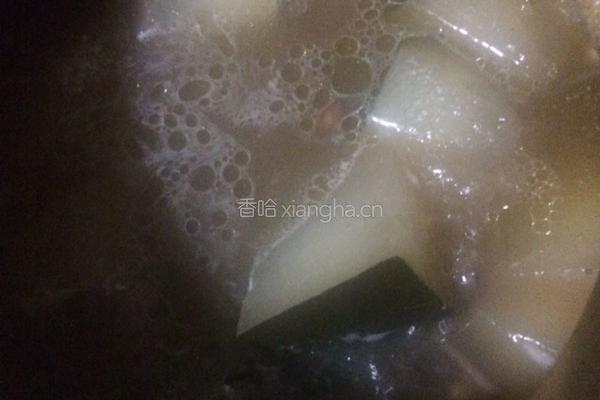 灯芯草花生排骨冬瓜汤的做法图解7