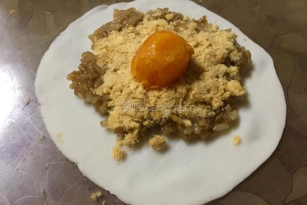 肉松蛋黄烧卖的做法图解10