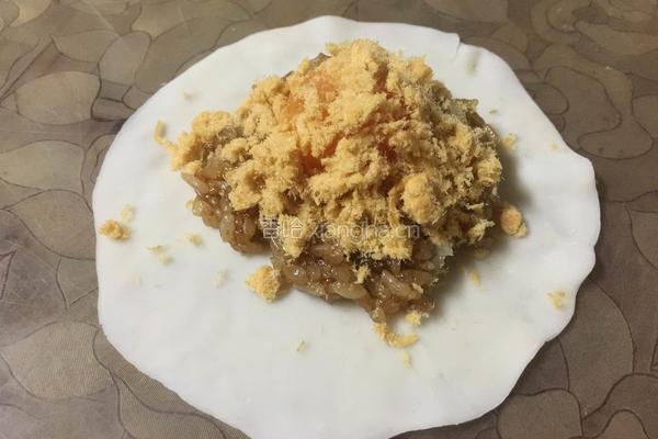 肉松蛋黄烧卖的做法图解11
