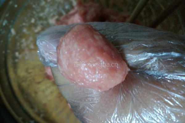 自制猪肉丸的做法图解4