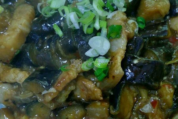 红烧肉茄子的做法图解6