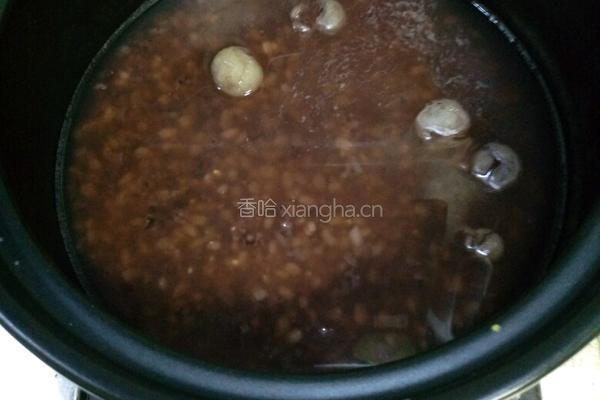 紫糯凝神粥的做法图解6