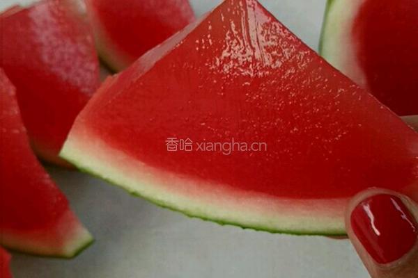 西瓜果冻的做法图解9