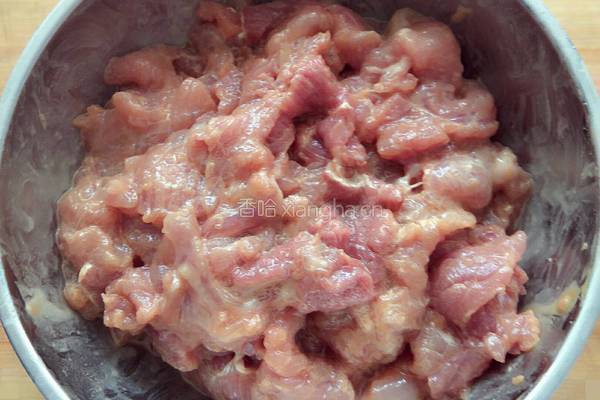 大葱炒肉片的做法图解3