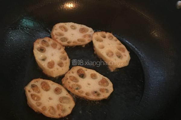 虾泥藕饼的做法图解13