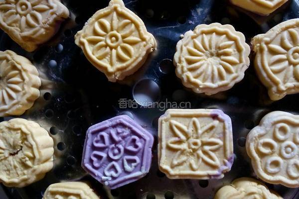 紫薯南瓜糯米饼的做法图解4