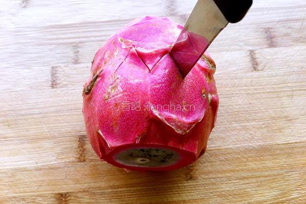 火龙果莲花果盘的做法图解6