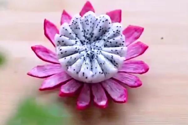 火龙果莲花果盘的做法图解14