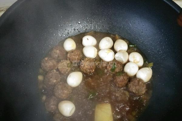 鹌鹑蛋烧肉丸的做法图解8