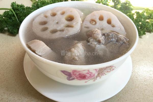 莲藕花生猪脚汤的做法图解6