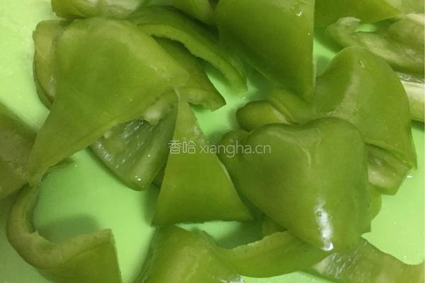 尖椒干豆腐炒肉的做法图解3