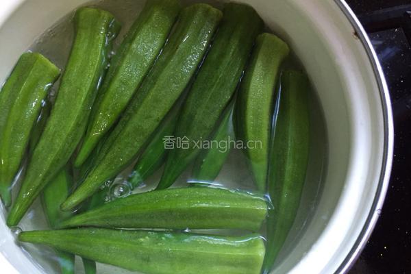 秋葵炒肉的做法图解4