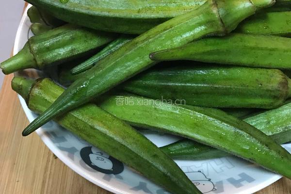 白灼秋葵的做法图解1