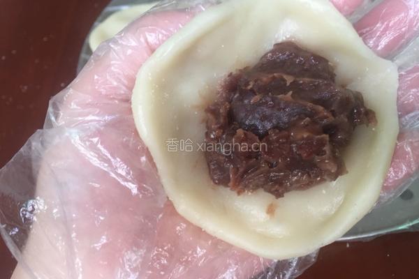 红豆椰蓉糯米糍的做法图解11
