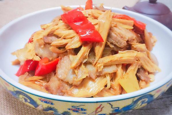 腐竹回锅肉的做法图解13