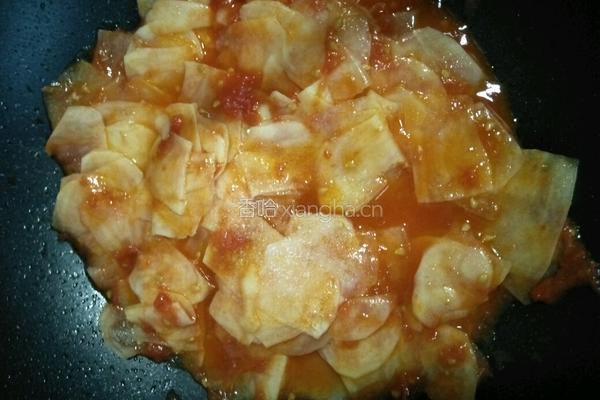 西红柿炒土豆片的做法图解9