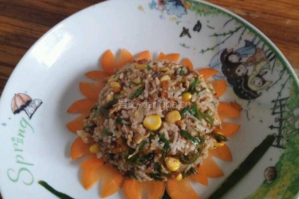 玉米炒米饭的做法图解8