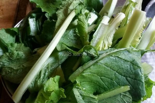 小白菜疙瘩汤的做法图解1