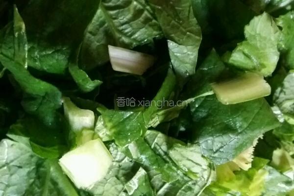 小白菜疙瘩汤的做法图解2