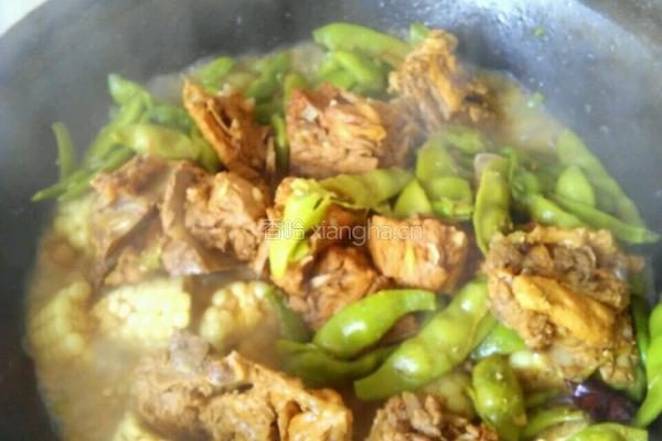 脊骨炖豆角的做法图解6