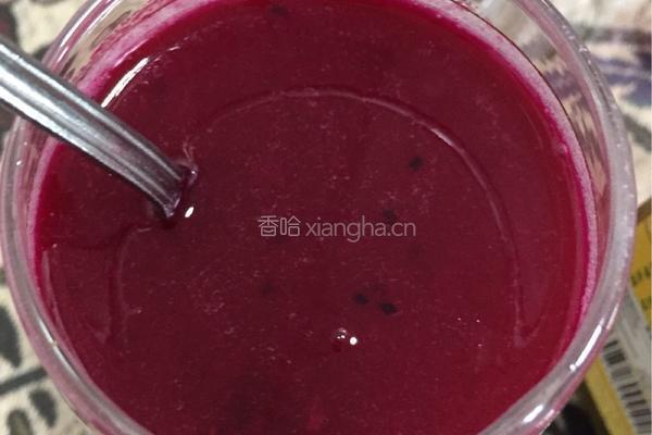 糖桂花火龙果汁的做法图解5