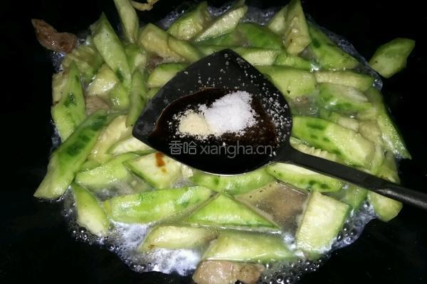 丝瓜炒肉的做法图解4