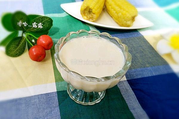 黏玉米黄豆浆的做法图解1