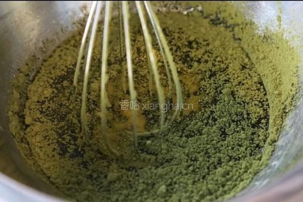 抹茶蜜豆蛋糕卷的做法图解2