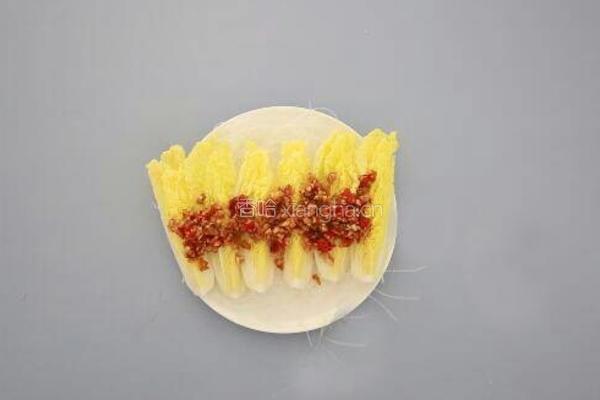 蒜蓉粉丝蒸娃娃菜的做法图解7