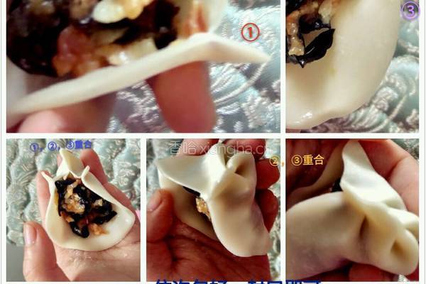 包虾米鱼形饺的做法图解8