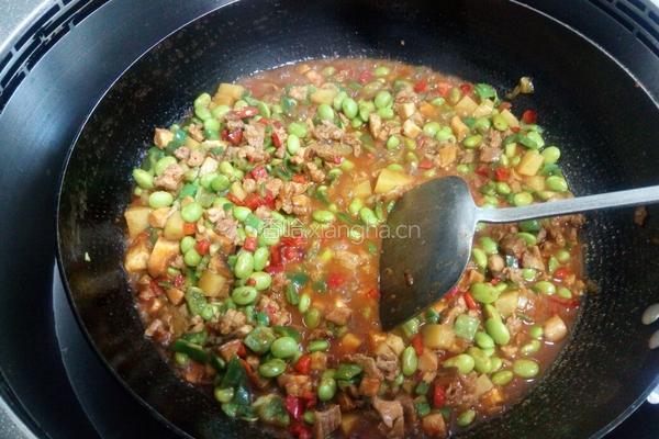 香菇毛豆瘦肉酱的做法图解10