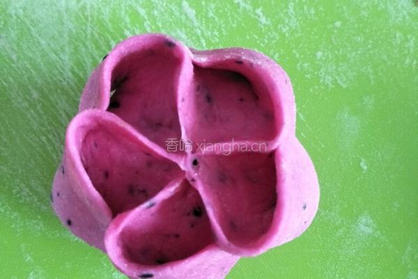 花朵豆沙包的做法图解14