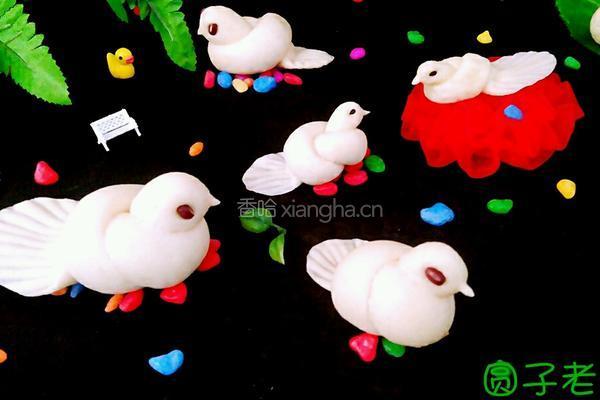 可爱的小鸽子馒头