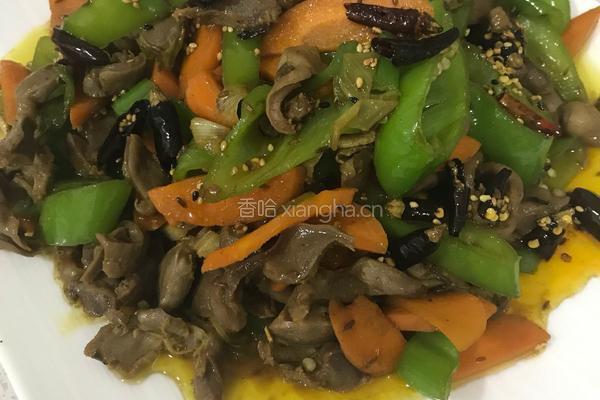 尖椒炒鸡胗的做法图解6