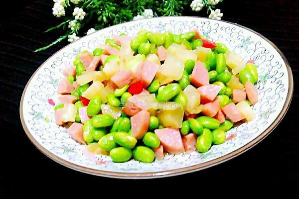 三鲜毛豆米的做法图解6