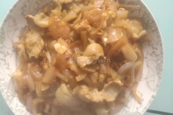 洋葱炒肉的做法图解3