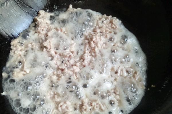 蒜薹炒肉沫的做法图解3