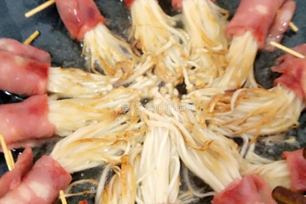 培根金针菇卷的做法图解12